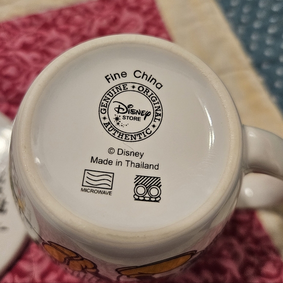 London Disney Mickey Mouse Cup with Coaster - Picture 2 of 4